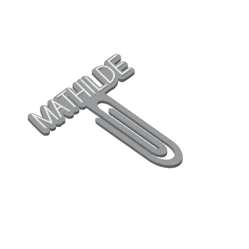 Miniatura 305 do modelo 3D Personalized Name Bookmarks