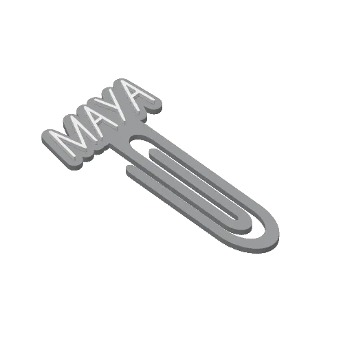 Miniatura 310 do modelo 3D Personalized Name Bookmarks