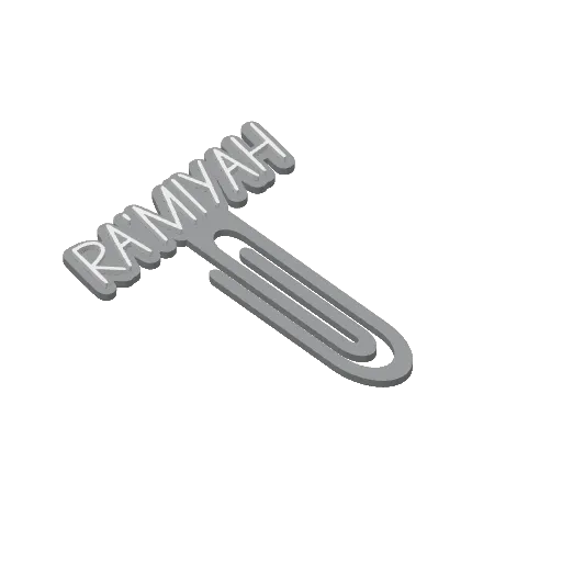 Miniatura 371 do modelo 3D Personalized Name Bookmarks