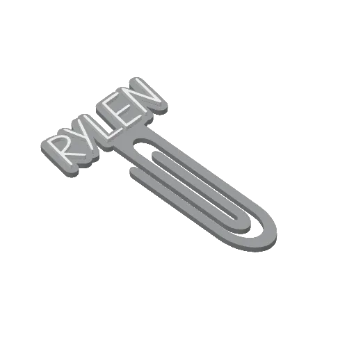 Miniatura 394 do modelo 3D Personalized Name Bookmarks