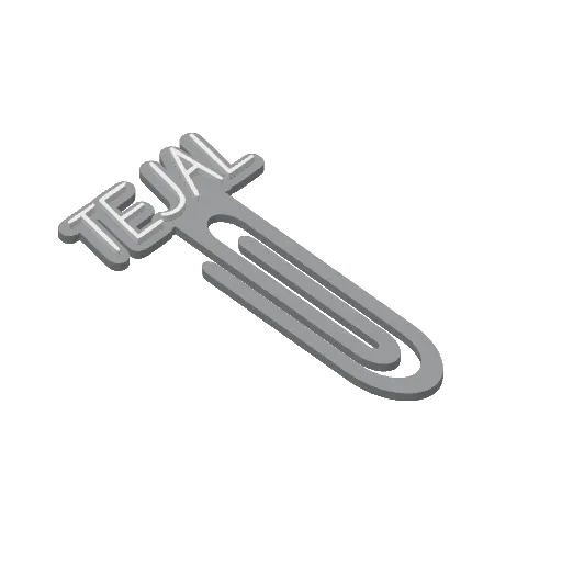 Miniatura 421 do modelo 3D Personalized Name Bookmarks