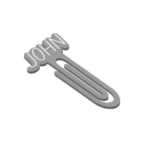 Miniatura 223 do modelo 3D Personalized Name Bookmarks