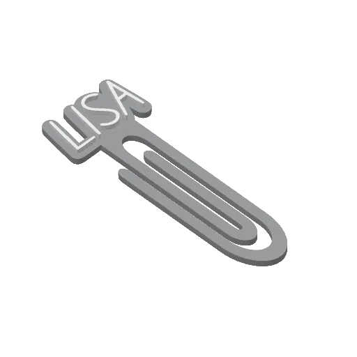 Miniatura 275 do modelo 3D Personalized Name Bookmarks