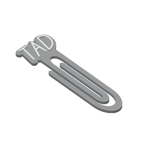 Miniatura 416 do modelo 3D Personalized Name Bookmarks