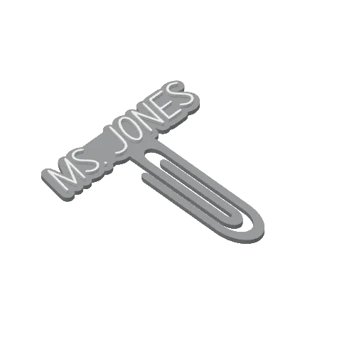 Miniatura 334 do modelo 3D Personalized Name Bookmarks