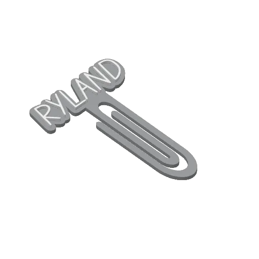 Miniatura 391 do modelo 3D Personalized Name Bookmarks