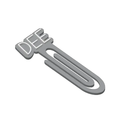 Miniatura 107 do modelo 3D Personalized Name Bookmarks