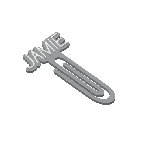 Miniatura 200 do modelo 3D Personalized Name Bookmarks