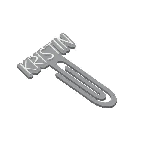 Miniatura 250 do modelo 3D Personalized Name Bookmarks