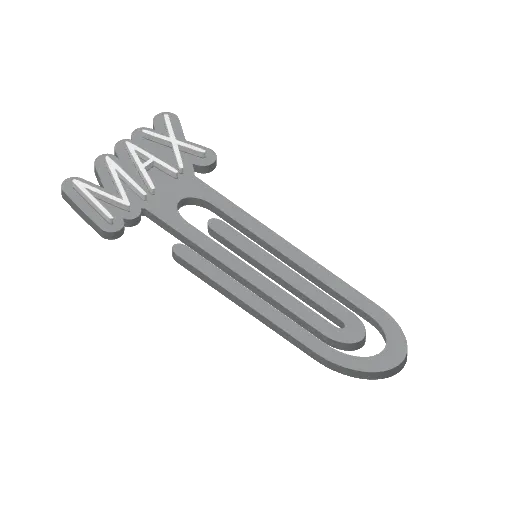 Miniatura 308 do modelo 3D Personalized Name Bookmarks