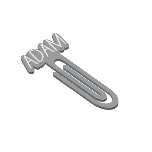 Miniatura 4 do modelo 3D Personalized Name Bookmarks