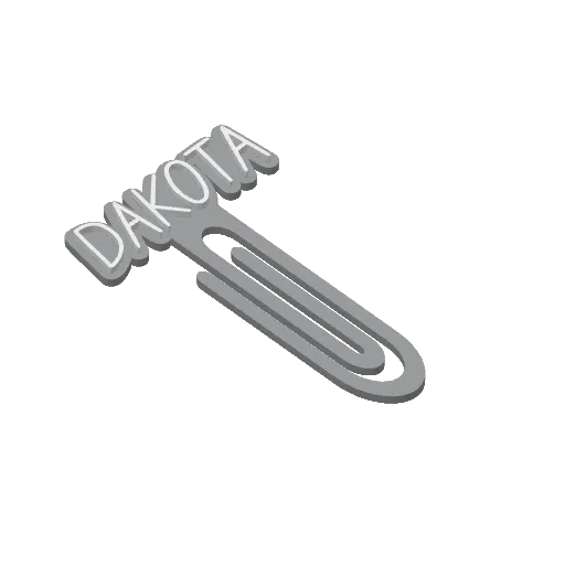 Miniatura 100 do modelo 3D Personalized Name Bookmarks