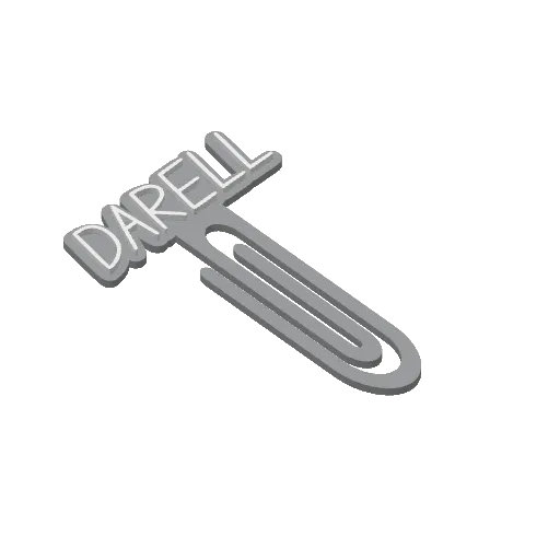 Miniatura 104 do modelo 3D Personalized Name Bookmarks