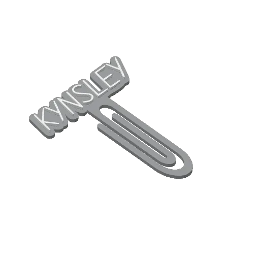 Miniatura 255 do modelo 3D Personalized Name Bookmarks