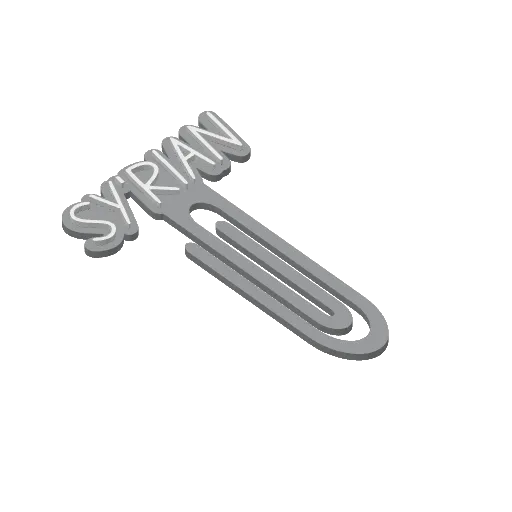 Miniatura 414 do modelo 3D Personalized Name Bookmarks