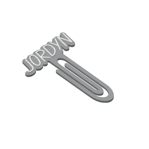 Miniatura 225 do modelo 3D Personalized Name Bookmarks