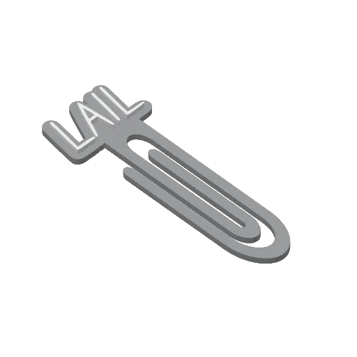 Miniatura 256 do modelo 3D Personalized Name Bookmarks