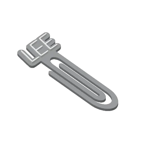 Miniatura 265 do modelo 3D Personalized Name Bookmarks