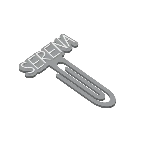 Miniatura 399 do modelo 3D Personalized Name Bookmarks
