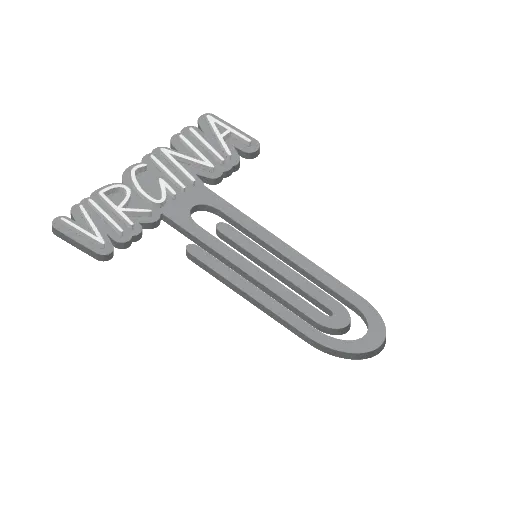 Miniatura 444 do modelo 3D Personalized Name Bookmarks
