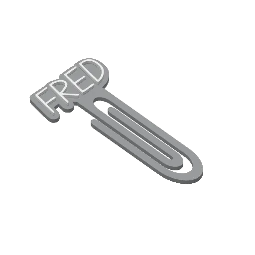 Miniatura 154 do modelo 3D Personalized Name Bookmarks