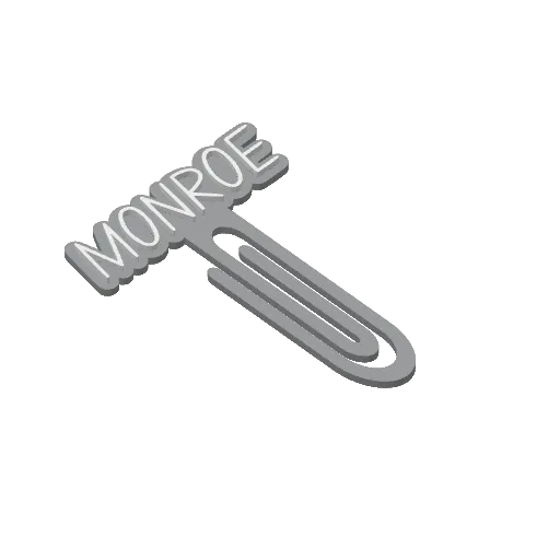 Miniatura 324 do modelo 3D Personalized Name Bookmarks