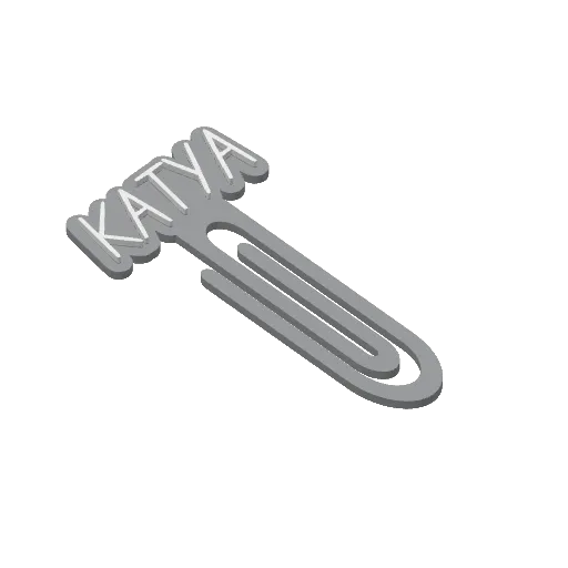 Miniatura 240 do modelo 3D Personalized Name Bookmarks