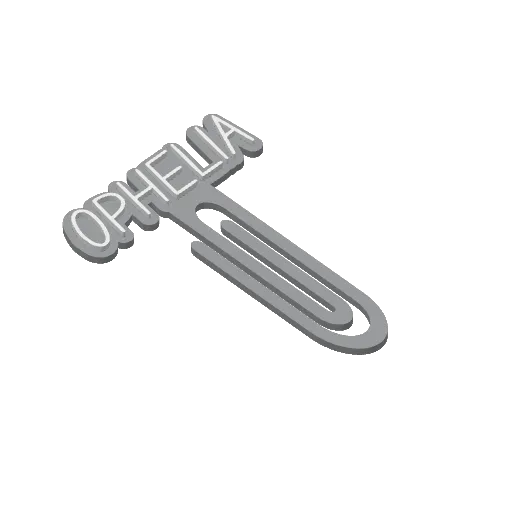 Miniatura 354 do modelo 3D Personalized Name Bookmarks