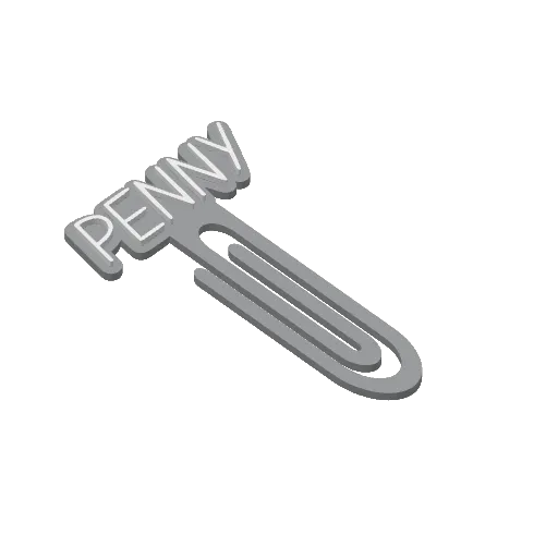 Miniatura 363 do modelo 3D Personalized Name Bookmarks