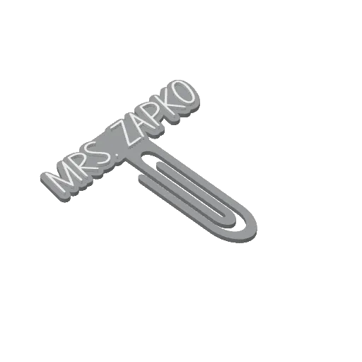 Miniatura 332 do modelo 3D Personalized Name Bookmarks