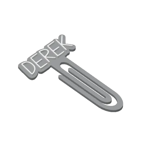 Miniatura 109 do modelo 3D Personalized Name Bookmarks