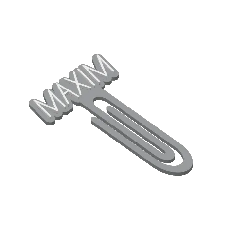Miniatura 309 do modelo 3D Personalized Name Bookmarks