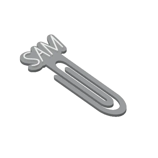 Miniatura 395 do modelo 3D Personalized Name Bookmarks
