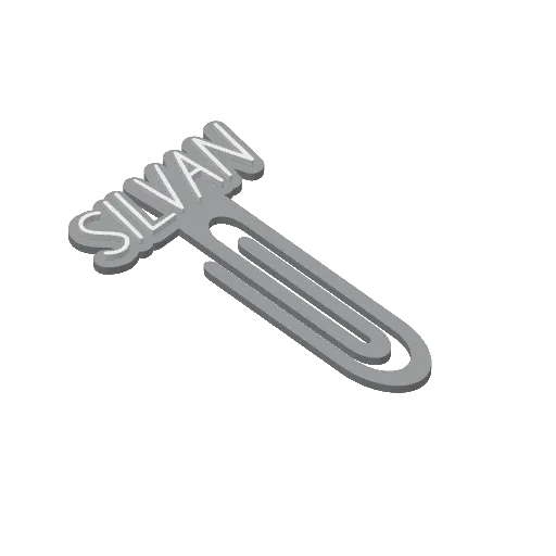 Miniatura 400 do modelo 3D Personalized Name Bookmarks