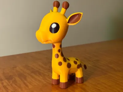 Cute Giraffe Toy - Multicolor Print