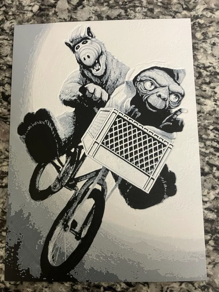 Alf and ET includes A1 mini size (HueForge print)