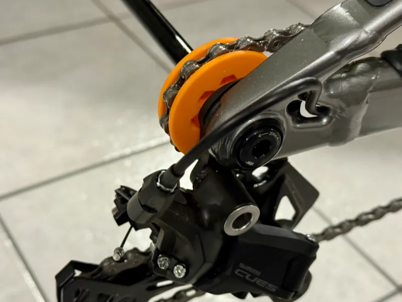 Mountain Bike Chain Keeper Through Axle