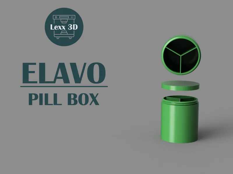 Elavo – Pill Box with Threaded Lid
