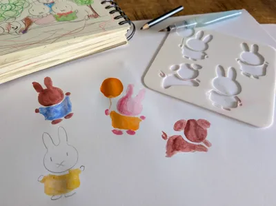 Miffy Bunny Art Stencil Set