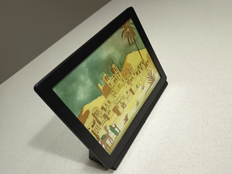 Picture frame 7 x 5 with glass and desk stand