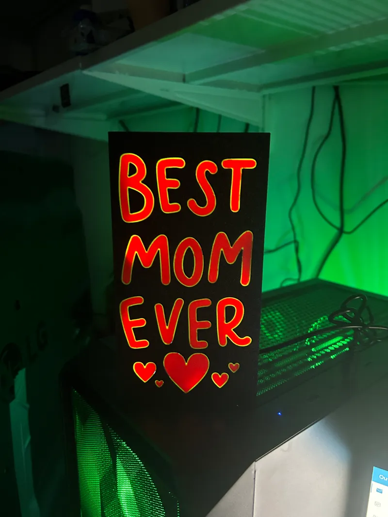 Best mom ever Led Lamp Box