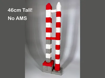 Rocket Ship and Launch Tower Building Block Set