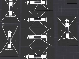 Armada Vanilla + Nexus + Legacy Ship Tokens