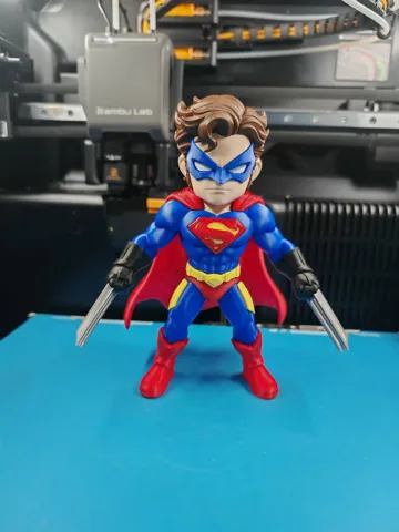 Accesorio para impresora 3D: 超狼 Kryptonian Wolverine 混搭创作 分件打印(NO AMS) — vista de referencia 3