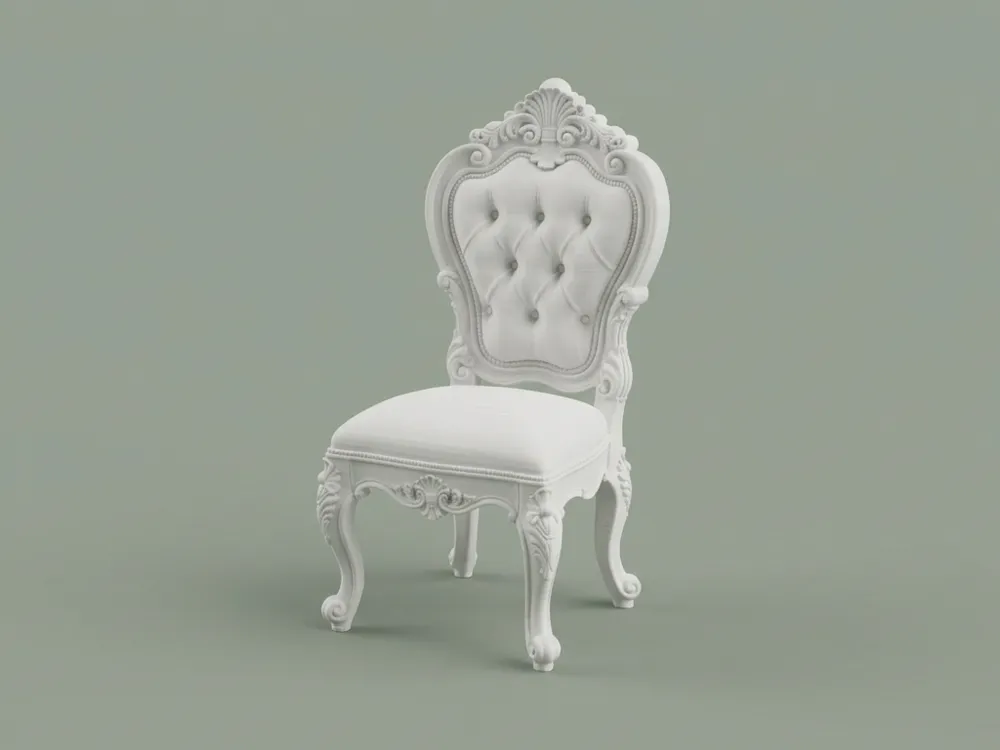 Baroque Chair – Ornate Victorian Furniture - Free 3D Print Model ...
