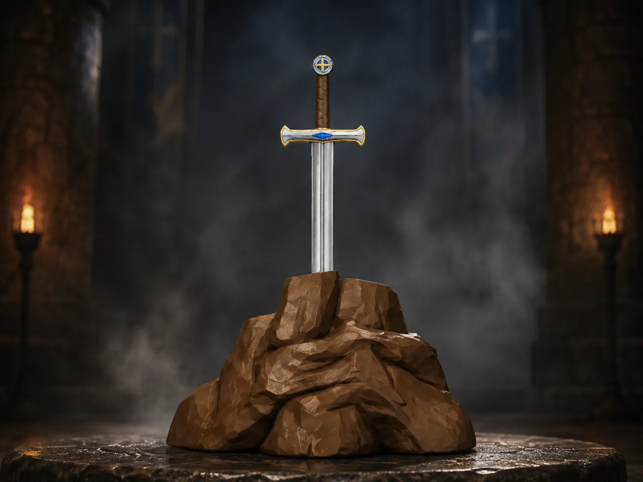 King Arthur’s Excalibur in the Stone view 4