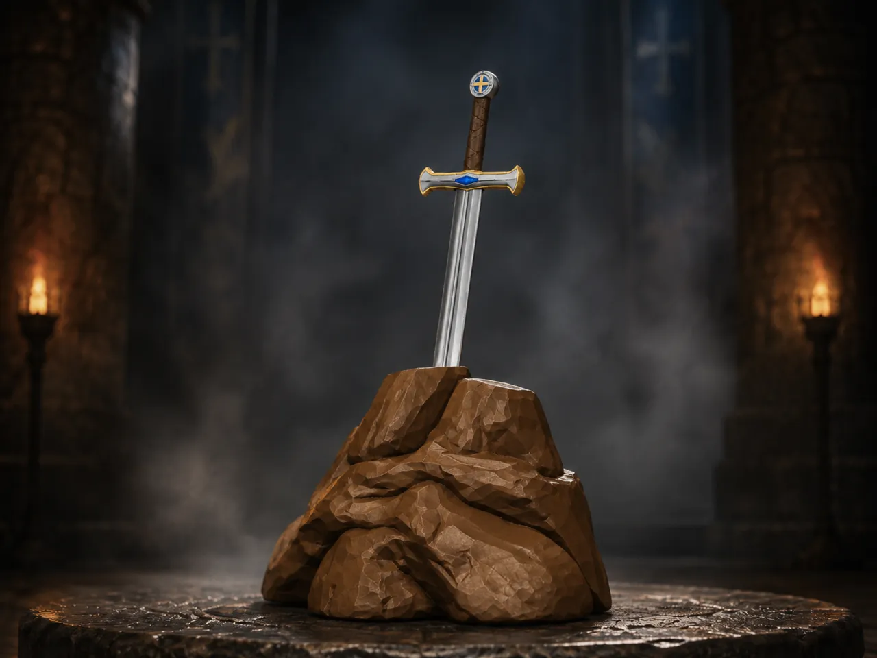 King Arthur’s Excalibur in the Stone view 3
