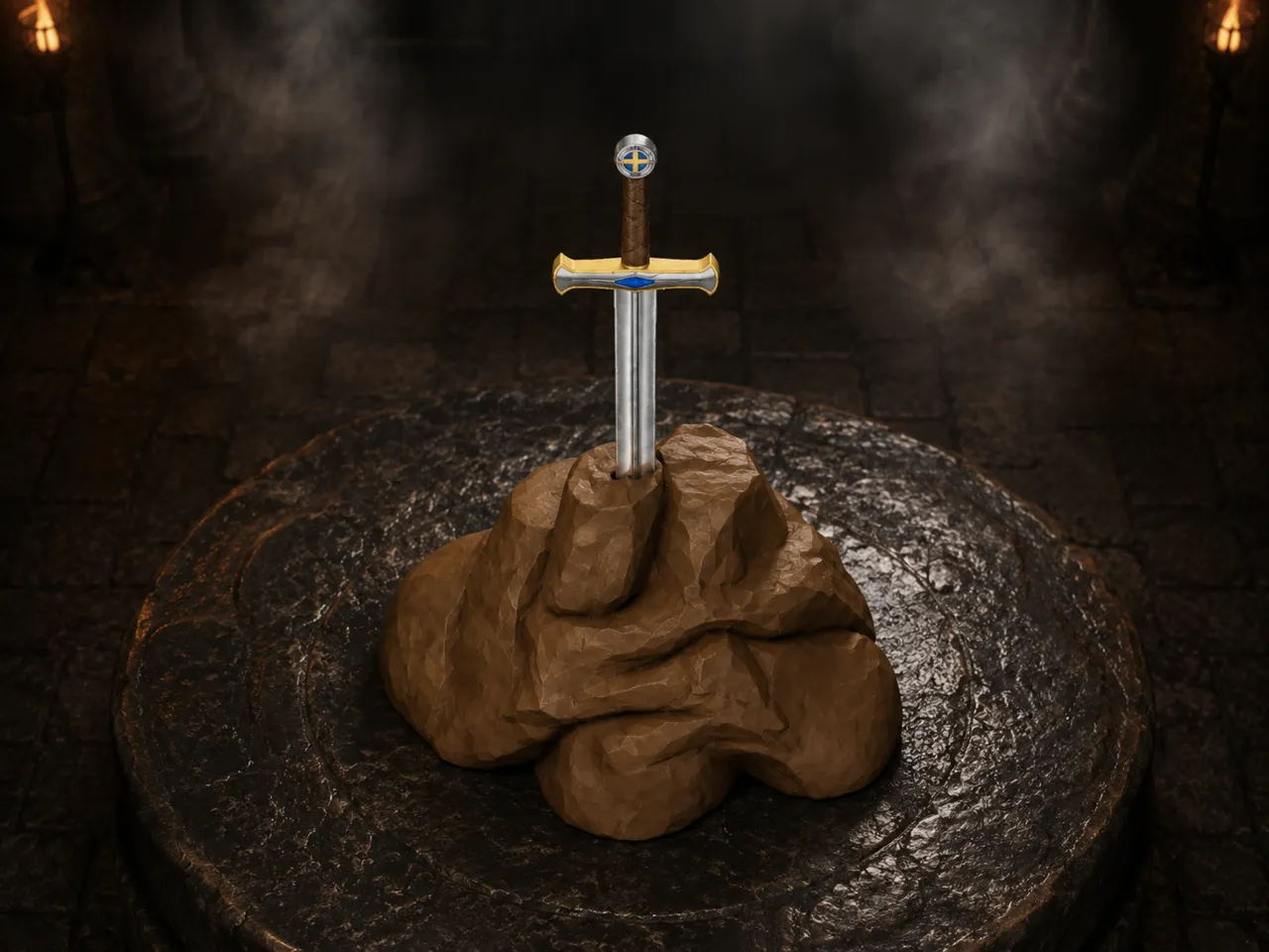 King Arthur’s Excalibur in the Stone view 2