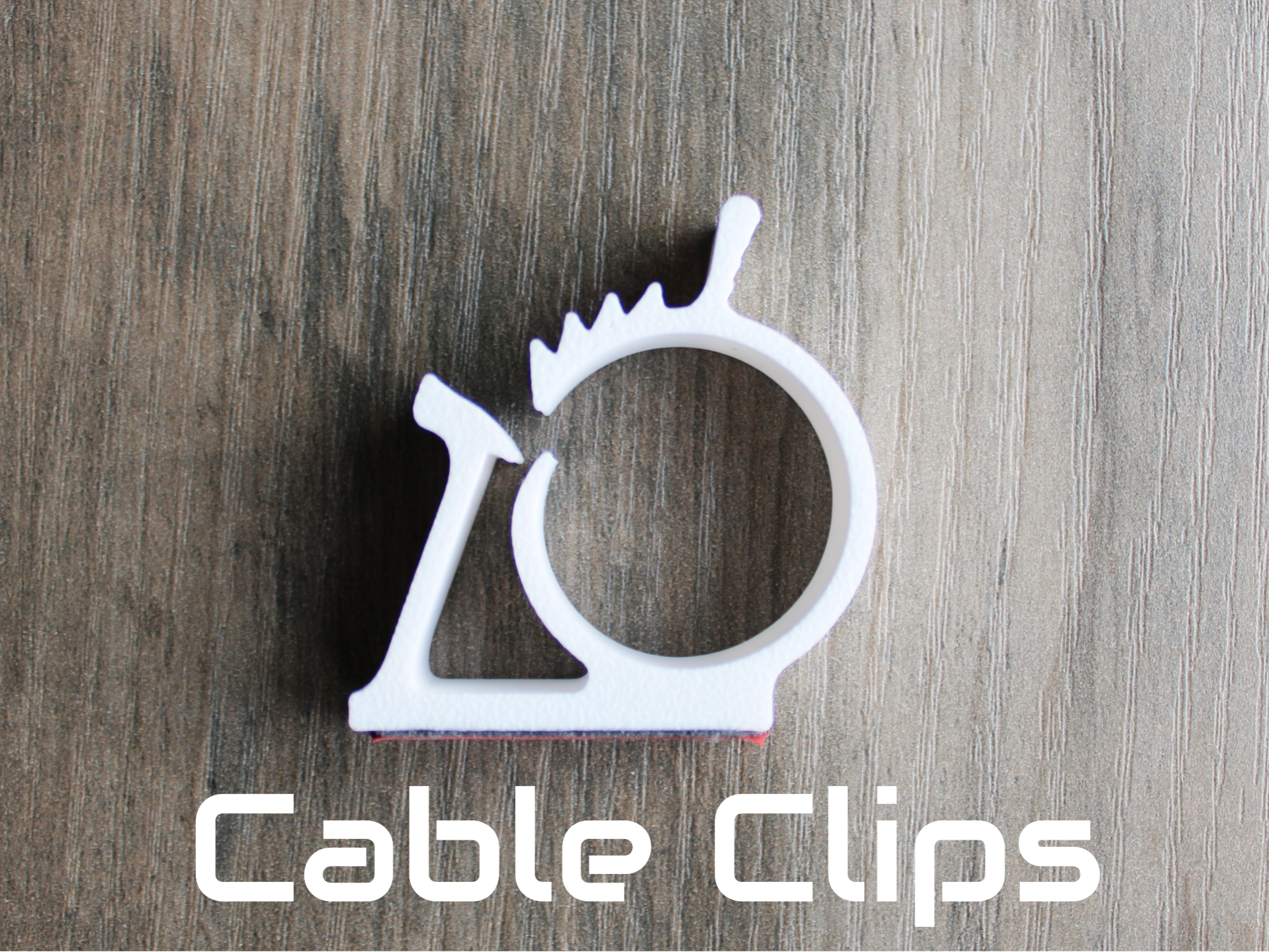 Snap-Lock Cable Clip with 3M Tape