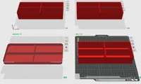 3 Layers with 4 Bins - 0.24mm layer, 1 walls, 12% infill